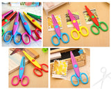 6 Pcs DIY Decorative Pattern Edged Pinking Shears Safety Scissors