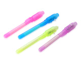 12 Pcs Wholesale UV Light Secret Message Invisible Spy Ink Marker Pen