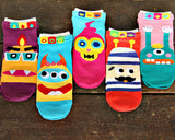 5 Pairs Youth Creative Cartoon Funny Socks