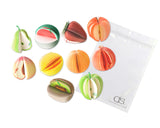 Set of 10 Fruit Series Mini Sketch Pads