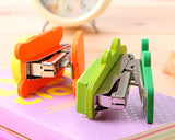 Wooden Desktop Mini Stapler Office Book Sewer - Lion