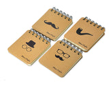 4 Pcs Spiral Blank Page Composition Memo Notebook