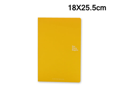 7 x 9 Inches 46 Pages Writing Composition Notebook Memo Book - Yellow