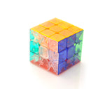 Moyu 3x3 Colorful Stickerless Magic Speed Cube - Transparent