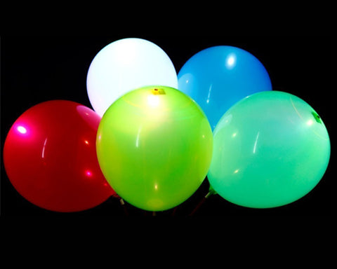 5 Pcs Mixed Colour LED Balloons