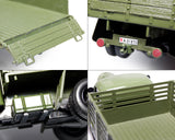 Alloy Diecast Army Truck Toy 1:36 Model