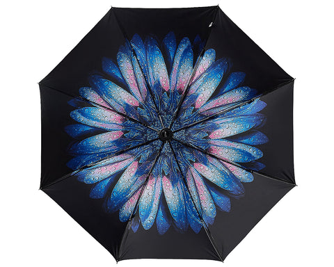 Flower Pattern Compact Travel UV Protection Umbrella