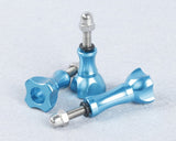 GoPro Stainless Knob Screw Bolt Nut Set for All Hero Cameras - Blue