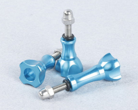 GoPro Stainless Knob Screw Bolt Nut Set for All Hero Cameras - Blue