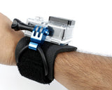 GoPro Wrist Strap Band Mount w/Snap Latch for Hero 3+/4 Camera - Blue