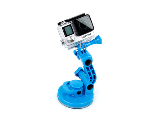 GoPro Adjustable Windshield Suction Cup Mount for Hero Camera - Blue