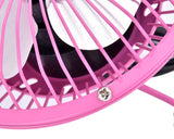 Ultra-quietness Aluminum Laptop PC Mini USB Plug Charger Fan-Pink