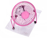 Ultra-quietness Aluminum Laptop PC Mini USB Plug Charger Fan-Pink