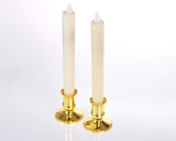 Set of 2 LED Flameless Taper Candle Night Light with Holder