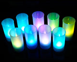 10 Pcs Voice Control Color Changing LED Candle Lights