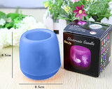 Voice Control LED Candle Night Light - Blue