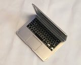 MacBook Air Design Portable Pocket Make Up Mirror - Silver