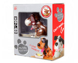 Hungry Dog Piggy Bank Money Saving Box Eating Coin Munching Toy