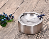 Frost Stainless Steel Flip Top Opening Ashtray