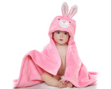 Animal Series Bably Fleece Hooded Snuggle Baby Blanket