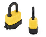 4 Pcs Keyed Waterproof Heavy Duty Padlocks Target 40mm - Yellow