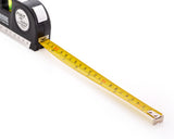 Multipurpose Laser Level with Bubble Level Measure Tape and Rulers