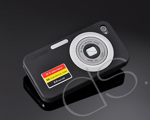 Camera Series iPhone 4 Silicone Case - Black