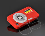 Camera Series iPhone 4 Silicone Case - Red