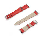 Crocodile 42mm Replacement Leather Watch Band for Apple Watch