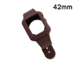 42mm Silicone Apple Watch iWatch Band Strap with Case - Brown