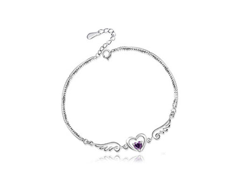 Angel Wing Crystal Bracelet