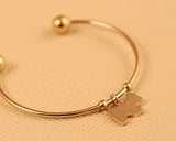 Cute Dog Golden Bangle