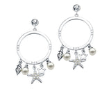 Starfish Bling Swarovski Crystal Dangle Earrings for Women