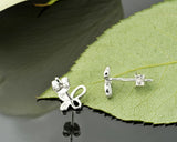 925 Sterling Silver Butterfly Stud Earrings