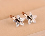 Chic Star Crystal Stud Earrings for Women