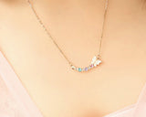 Fancy Butterfly Crystal Necklace