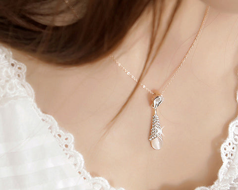 Drops Dangle Crystal Necklace