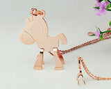 Little Horse Golden Necklace