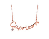 Constellation Capricorn Crystal Necklace