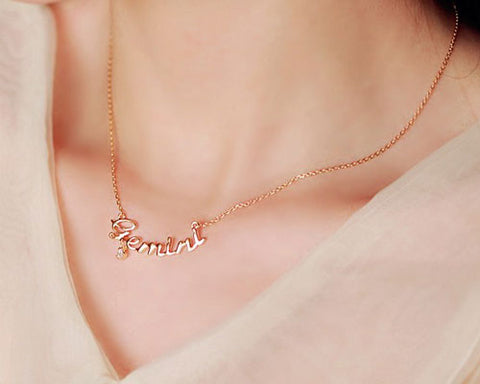 Constellation Virgo Crystal Necklace