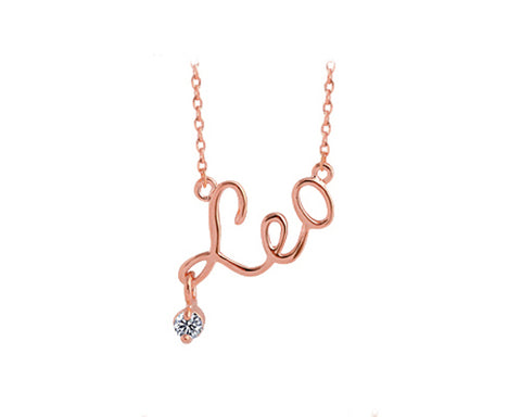 Constellation Leo Crystal Necklace