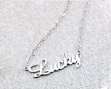 925 Sterling Silver Personalized Custom Name Pendant Necklace