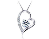 925 Sterling Silver Necklace with Heart Pendant