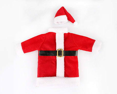 Christmas Santa Suit Wine Bottle Cover