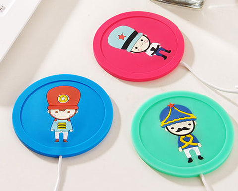 USB Electric Cartoon Silicone Beverage Cup Mat Warmer