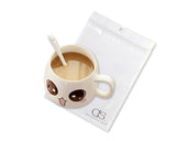 2 Pcs Facial Expression Series Ceramic Coffee Cup