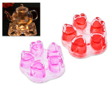 Heart Shaped Glass Teapot Warmer