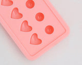 Silicone Heart and Ball Ice Cube Molds - Pink