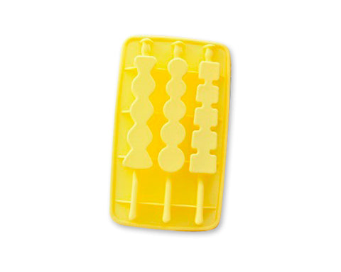 Silicone Multi Shapes Ice Pop Maker - Yellow