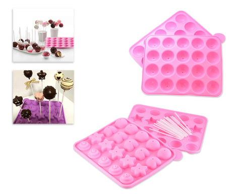 Silicone Chocolate Mold Candy Jelly Molds with Sticks